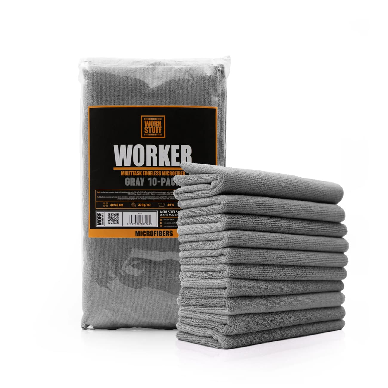 WORKER Grey Microfiber Cloth