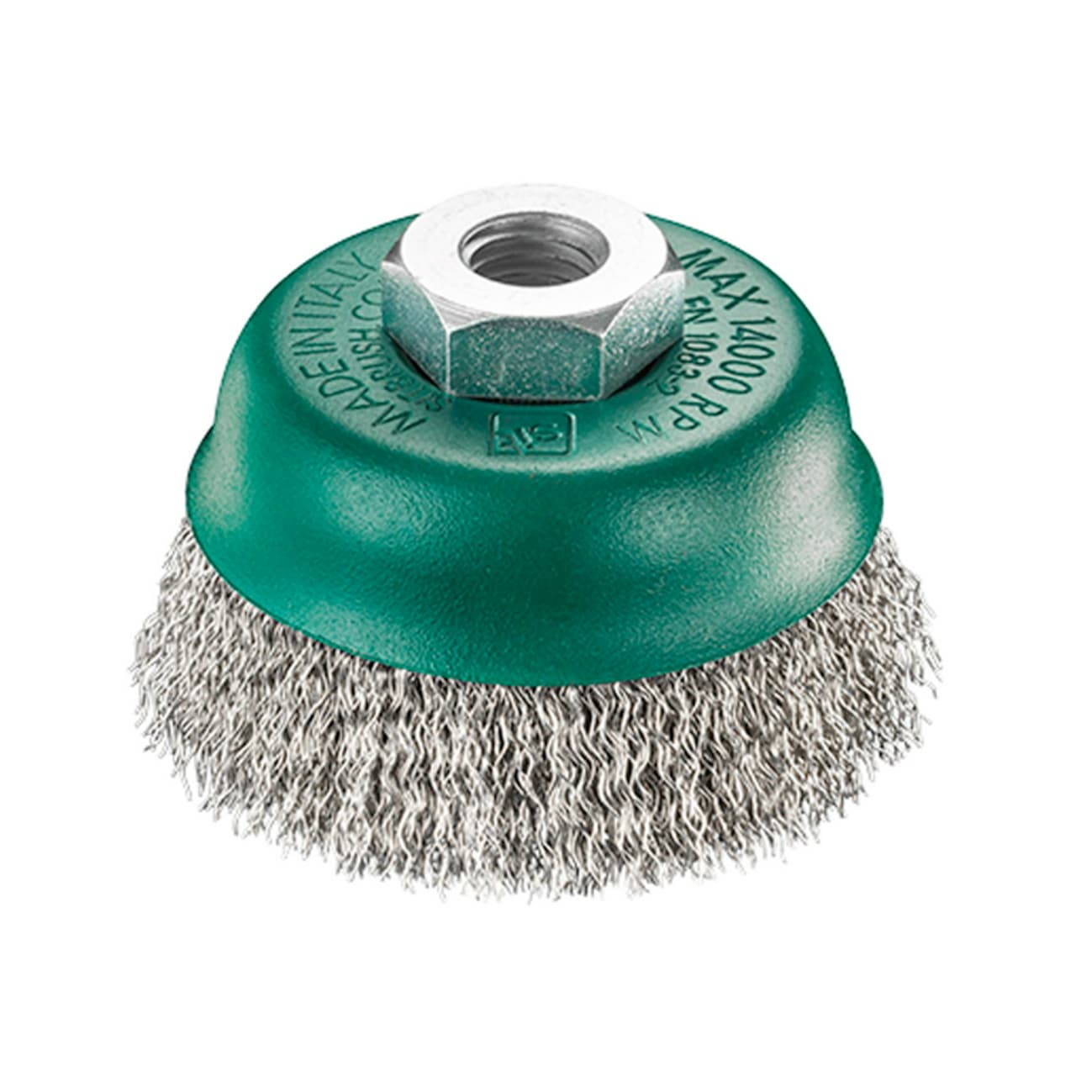 INOX Twisted Cup Wire Brush for Angle Grinder