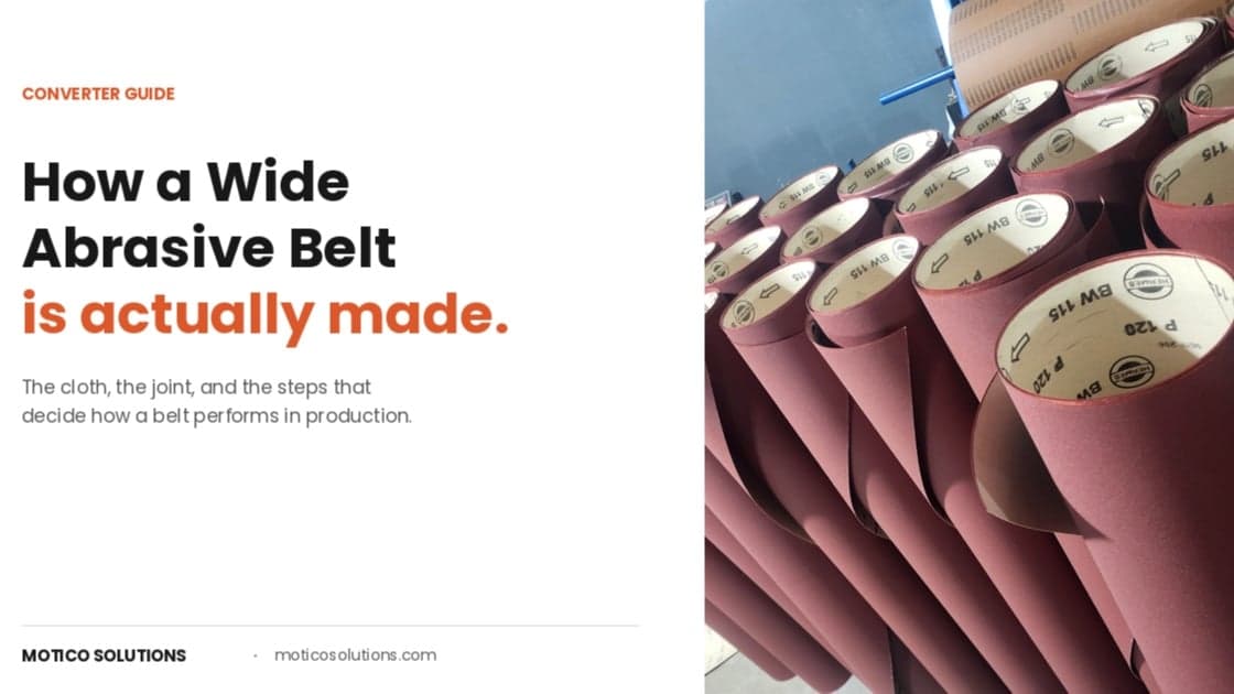 How a Wide Abrasive Belt Is Actually Made